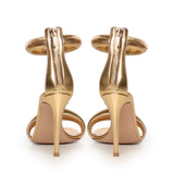 Sandali Bijoux in pelle metallizzata G61635 15RICNPSMEKO GIANVITO ROSSI 