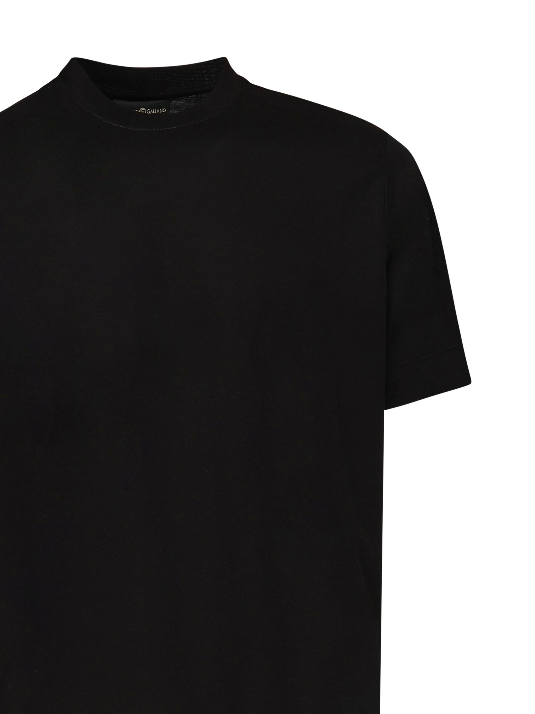 T-shirt Aigue in cotone AIGUE NERO GIULIANO GALIANO 