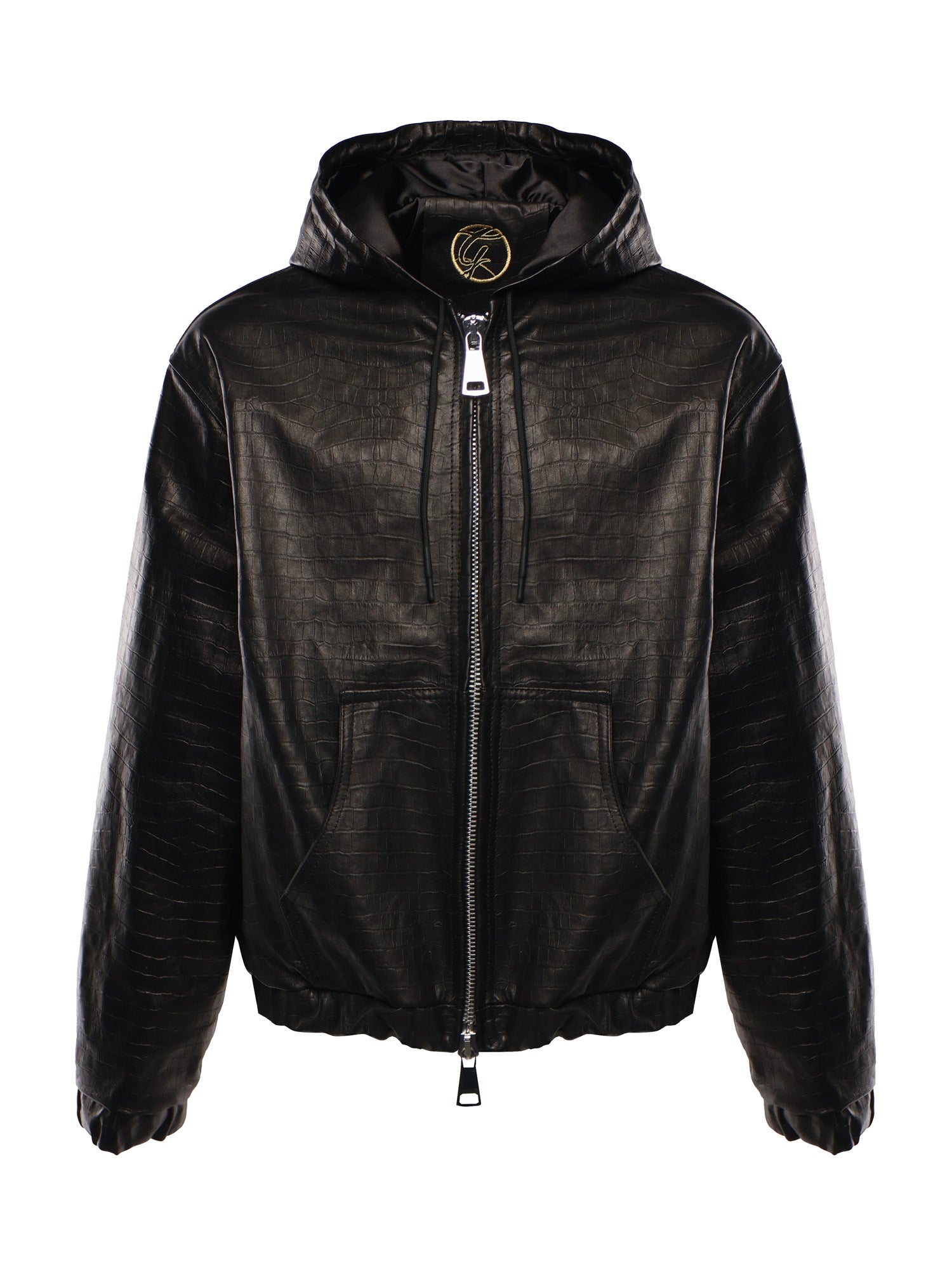 Giubbotto Bronx in pelle con cappuccio BRONX COCCONERO GIULIANO GALIANO 