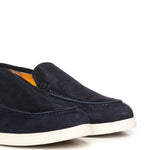 Mocassini Luxe in camoscio LUXE CAMOSCIOBLU GIULIANO GALIANO 