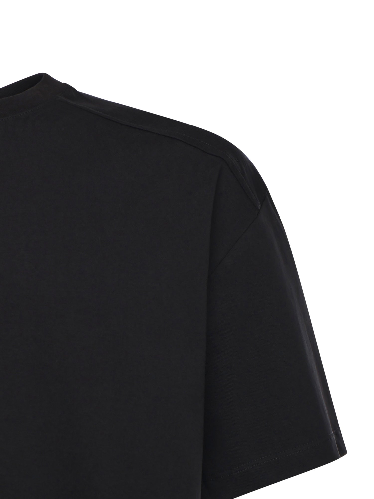 T-shirt Marcy in cotone<BR/> MARCY NERO GIULIANO GALIANO 