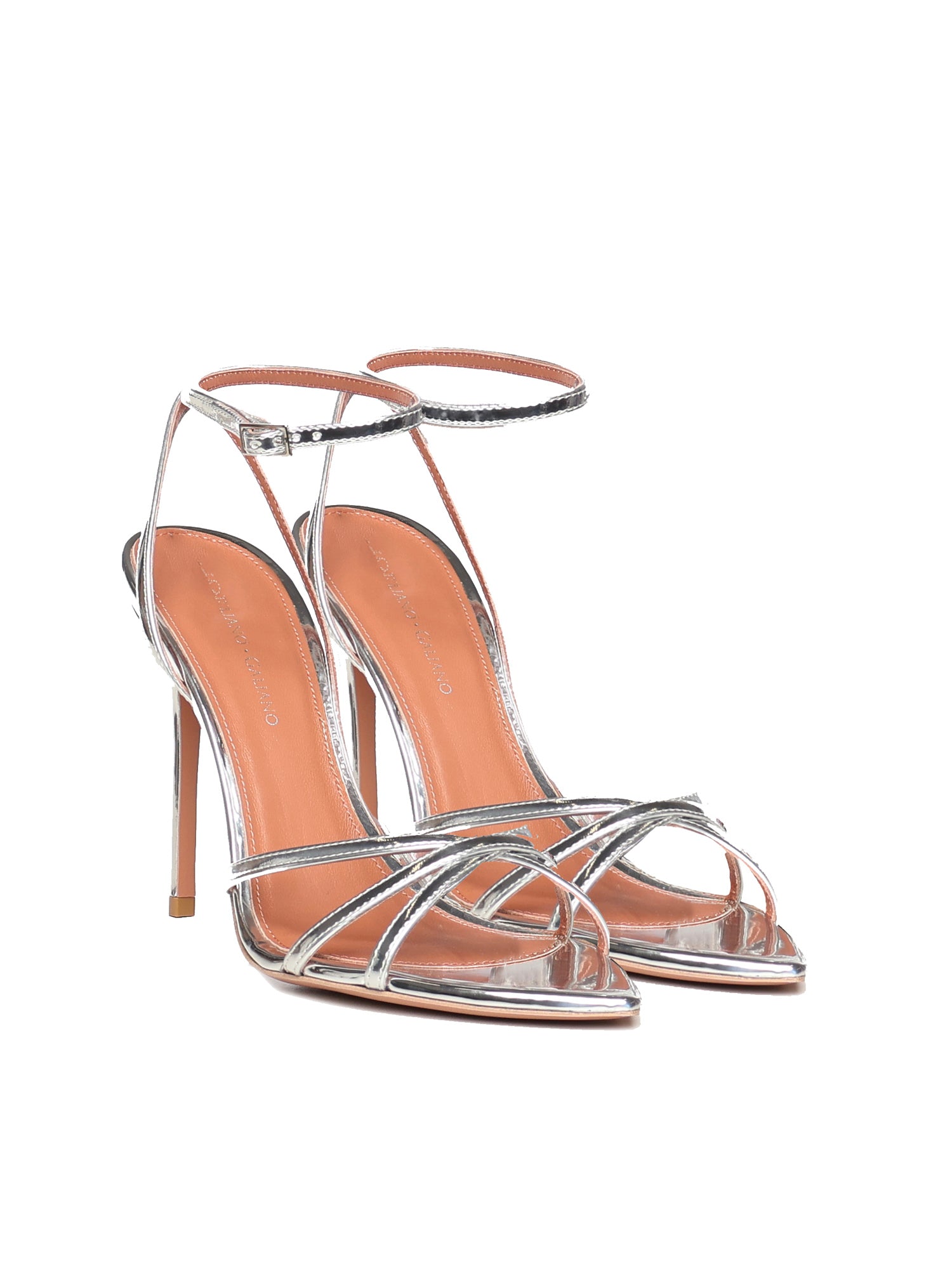 Sandali Margot in pelle specchiata MARGOT SPECCHIOARGENTO GIULIANO GALIANO 