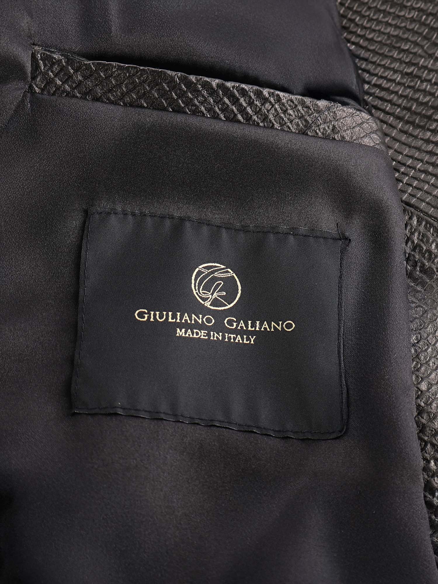 Giubbotto Push It in pelle PUSH IT PYTHONNERO GIULIANO GALIANO 
