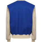 Bomber Varsity in nappa e tessuto VARSITY NAPPABLU GIULIANO GALIANO 