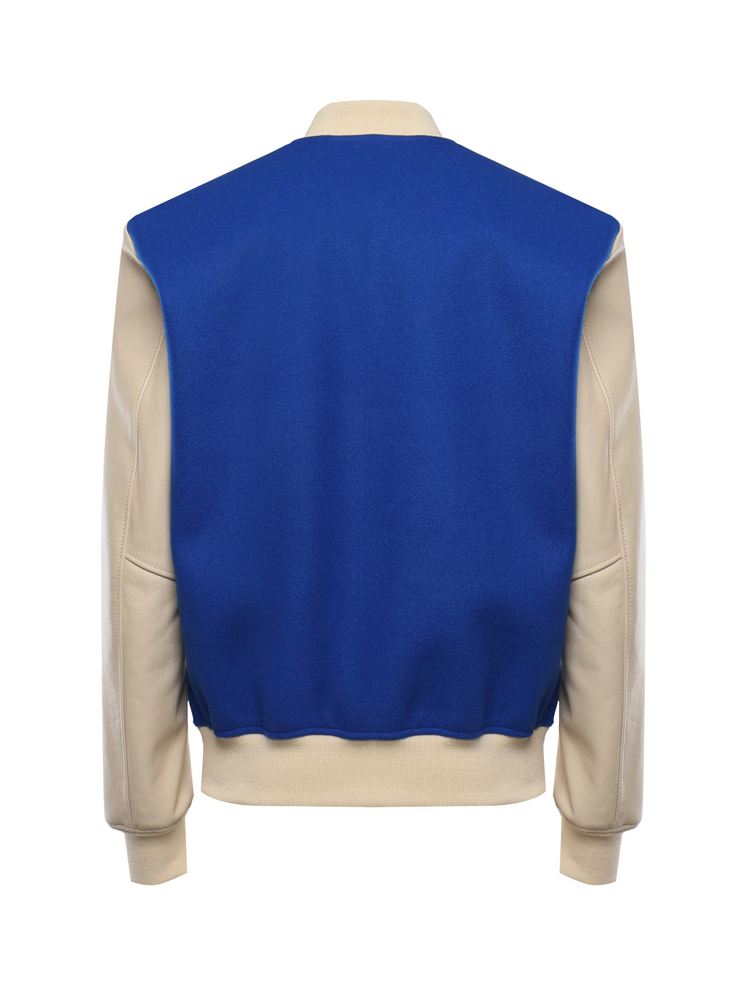 Bomber Varsity in nappa e tessuto VARSITY NAPPABLU GIULIANO GALIANO 