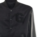 Bomber Varsity in nappa e tessuto VARSITY NAPPANERO GIULIANO GALIANO 