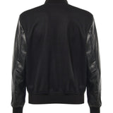 Bomber Varsity in nappa e tessuto VARSITY NAPPANERO GIULIANO GALIANO 
