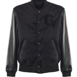Bomber Varsity in nappa e tessuto VARSITY NAPPANERO GIULIANO GALIANO 