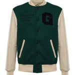 Bomber Varsity in nappa e tessuto VARSITY NAPPAVERDE GIULIANO GALIANO 