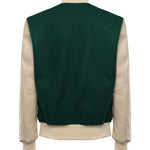 Bomber Varsity in nappa e tessuto VARSITY NAPPAVERDE GIULIANO GALIANO 