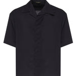 Camicia Molten in misto lana VOLTEN BLU GIULIANO GALIANO 