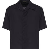 Camicia Molten in misto lana VOLTEN BLU GIULIANO GALIANO 