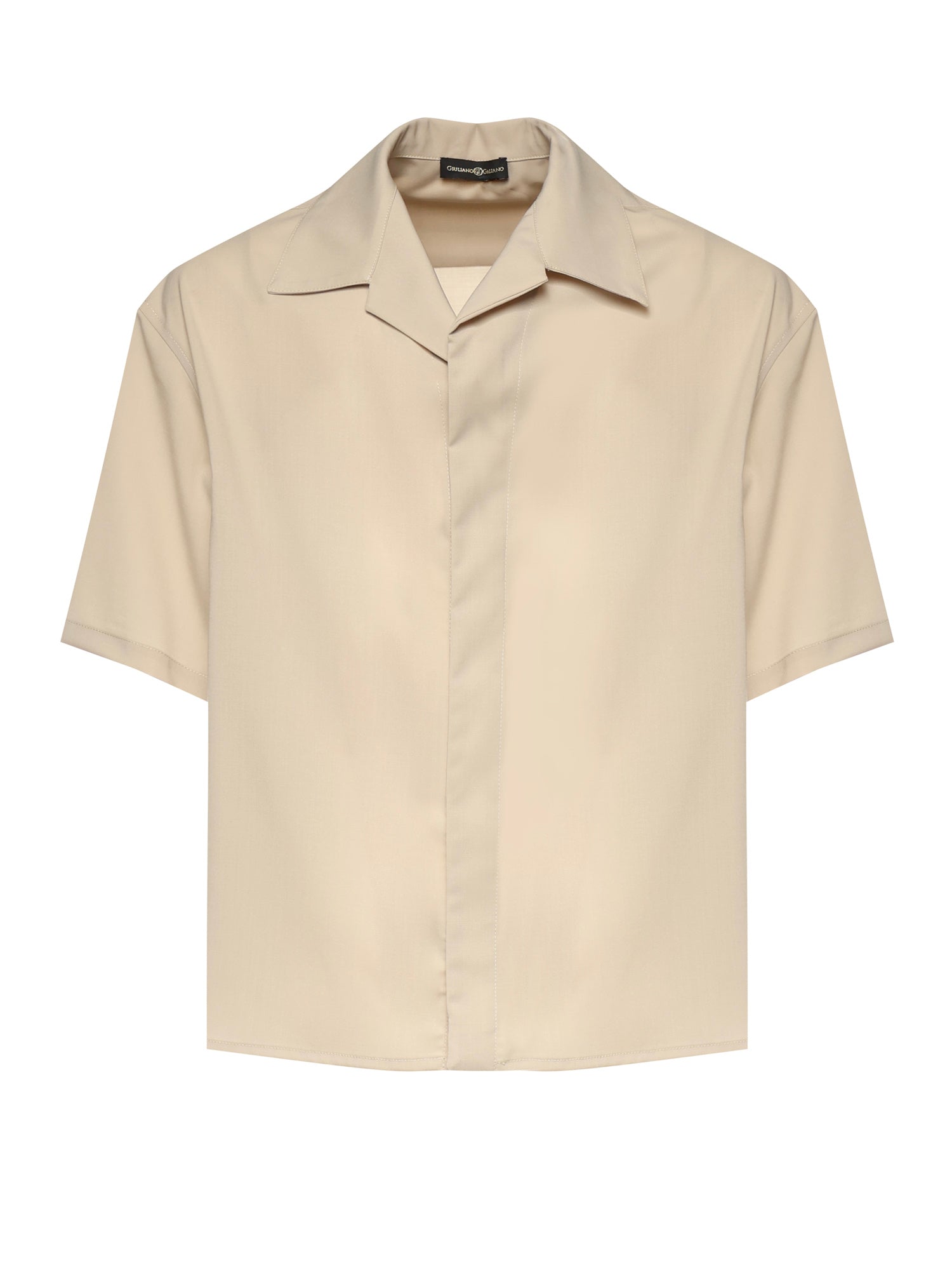 Camicia Molten in misto lana VOLTEN SABBIA GIULIANO GALIANO 