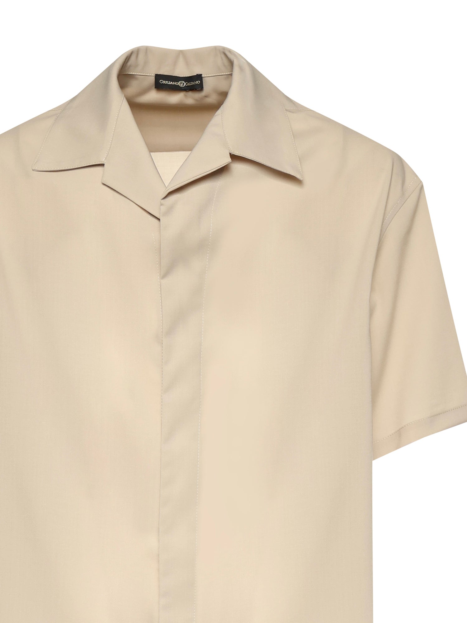 Camicia Molten in misto lana VOLTEN SABBIA GIULIANO GALIANO 