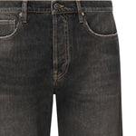 Jeans crop con applicazione posteriore logo GMP01186 P00099490100 GOLDEN GOOSE 