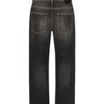 Jeans crop con applicazione posteriore logo GMP01186 P00099490100 GOLDEN GOOSE 
