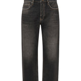 Jeans crop con applicazione posteriore logo GMP01186 P00099490100 GOLDEN GOOSE 