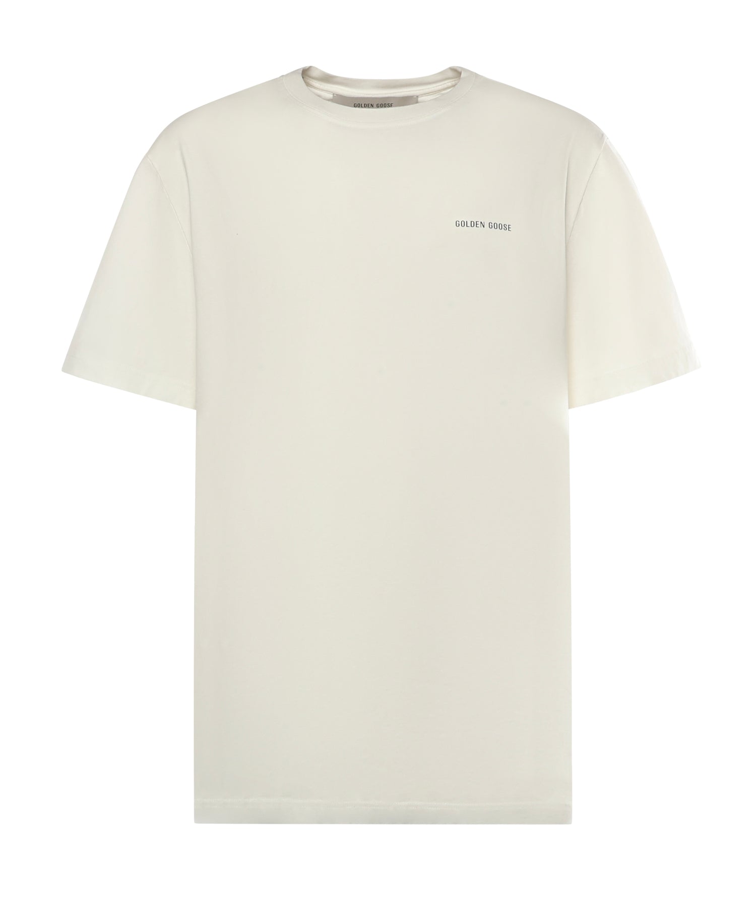 T-shirt in cotone con logo GMP01220 P00238010363 GOLDEN GOOSE 