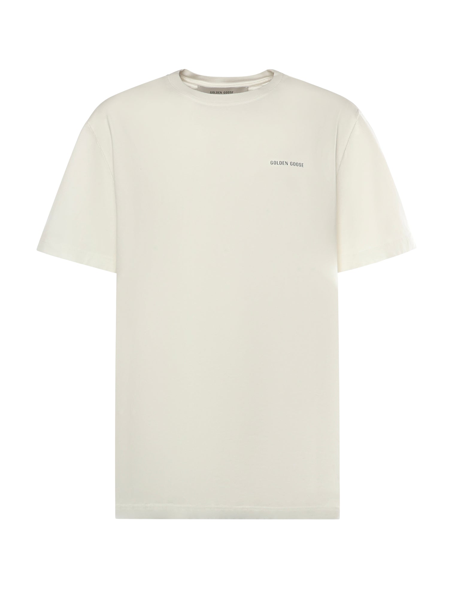T-shirt in cotone con logo GMP01220 P00238010363 GOLDEN GOOSE 