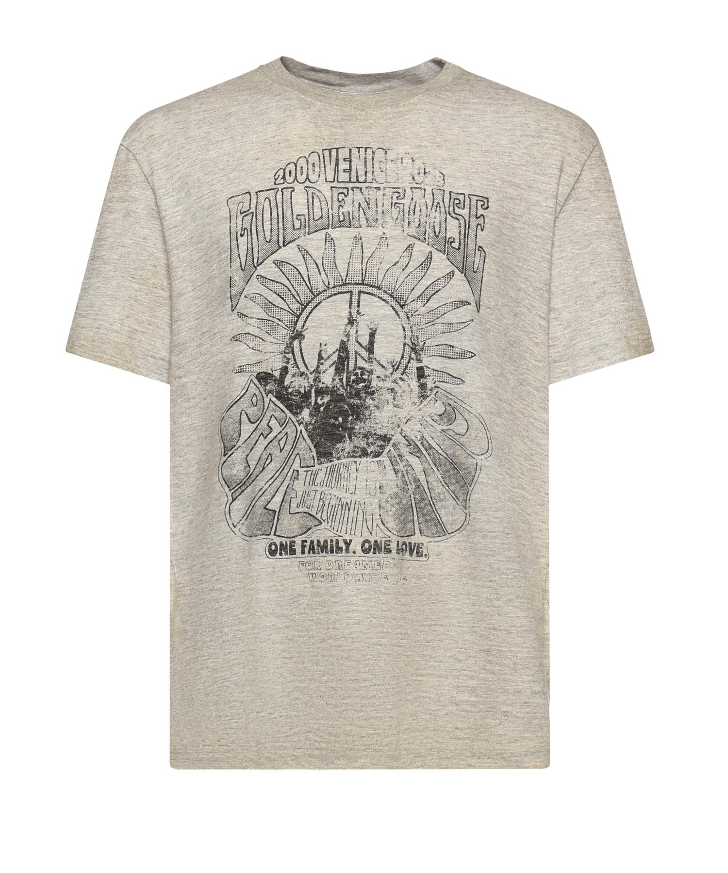 T-shirt in jersey con stampa GMP01220 P00252460255 GOLDEN GOOSE 