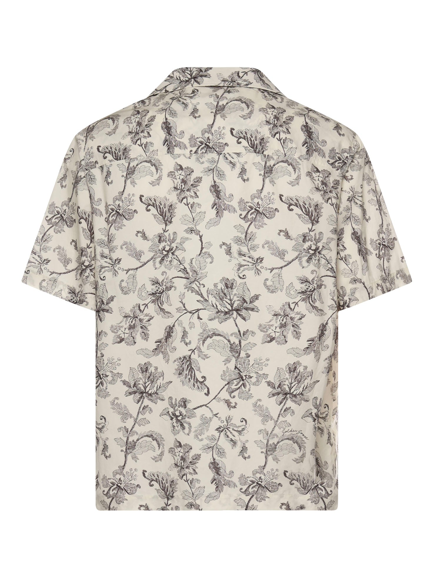 Camicia bowling in cotone con stampa GMP02655 P00233383259 GOLDEN GOOSE 