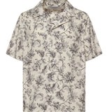 Camicia bowling in cotone con stampa GMP02655 P00233383259 GOLDEN GOOSE 