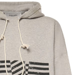 Felpa con cappuccio con stampa Flag vintage GUP02545 P00238160513 GOLDEN GOOSE 