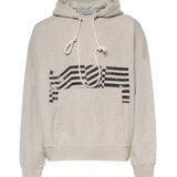 Felpa con cappuccio con stampa Flag vintage GUP02545 P00238160513 GOLDEN GOOSE 