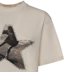 T-shirt con stampa in cotone GWP01874 P00237211560 GOLDEN GOOSE 
