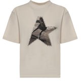 T-shirt con stampa in cotone GWP01874 P00237211560 GOLDEN GOOSE 