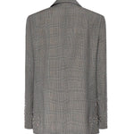 Giacca in principe di Galles con cristalli GWP02069 P00231760567 GOLDEN GOOSE 