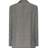 Giacca in principe di Galles con cristalli GWP02069 P00231760567 GOLDEN GOOSE 