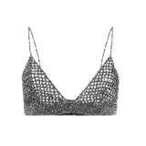 Top con cristalli GWP02270 P00197570352 GOLDEN GOOSE 