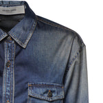 Camicia effetto denim lived-in GWP02525 P00240650100 GOLDEN GOOSE 