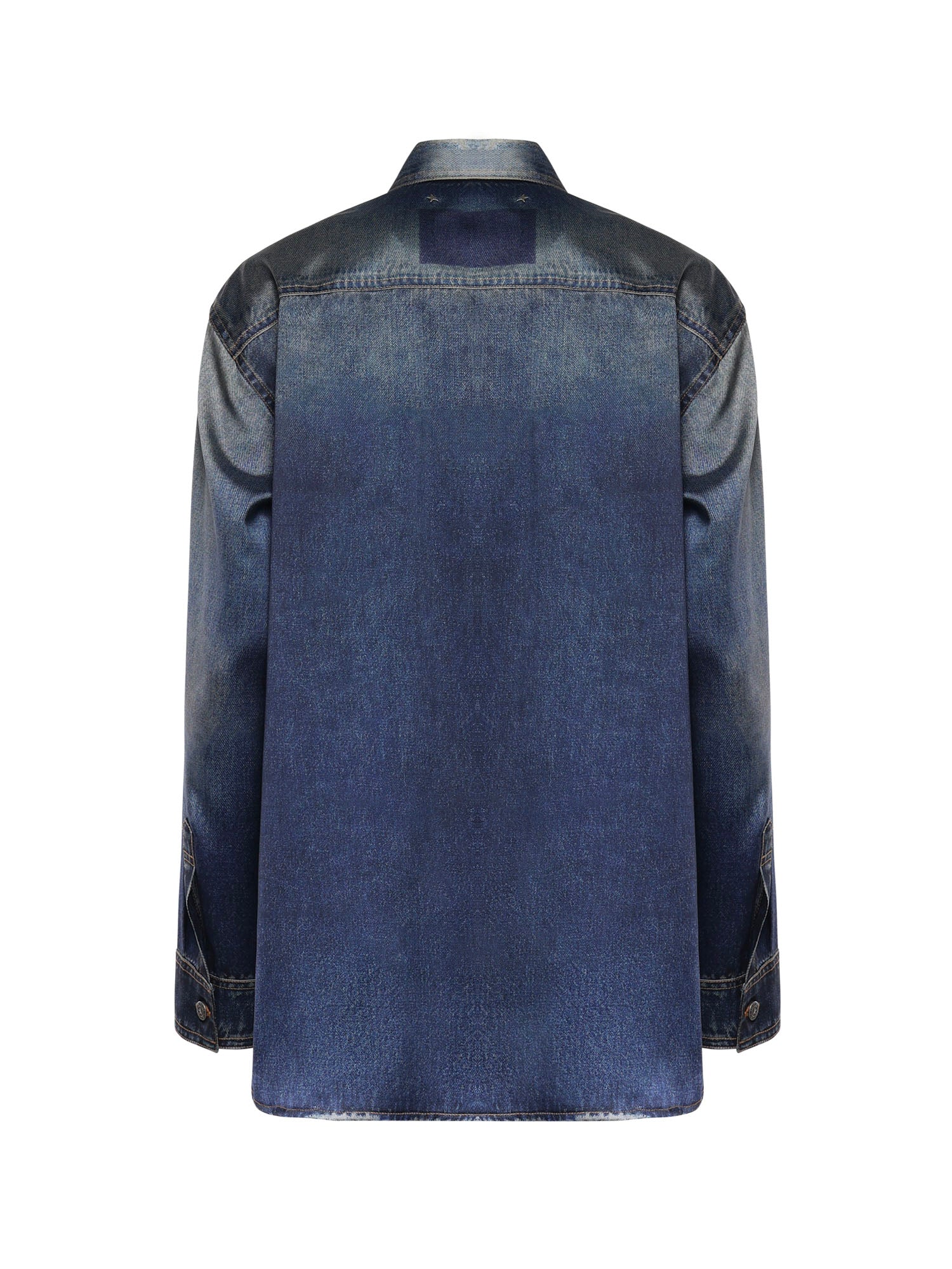 Camicia effetto denim lived-in GWP02525 P00240650100 GOLDEN GOOSE 