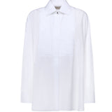 Camicia in cotone con dettaglio plissé GWP02599 P00232310359 GOLDEN GOOSE 