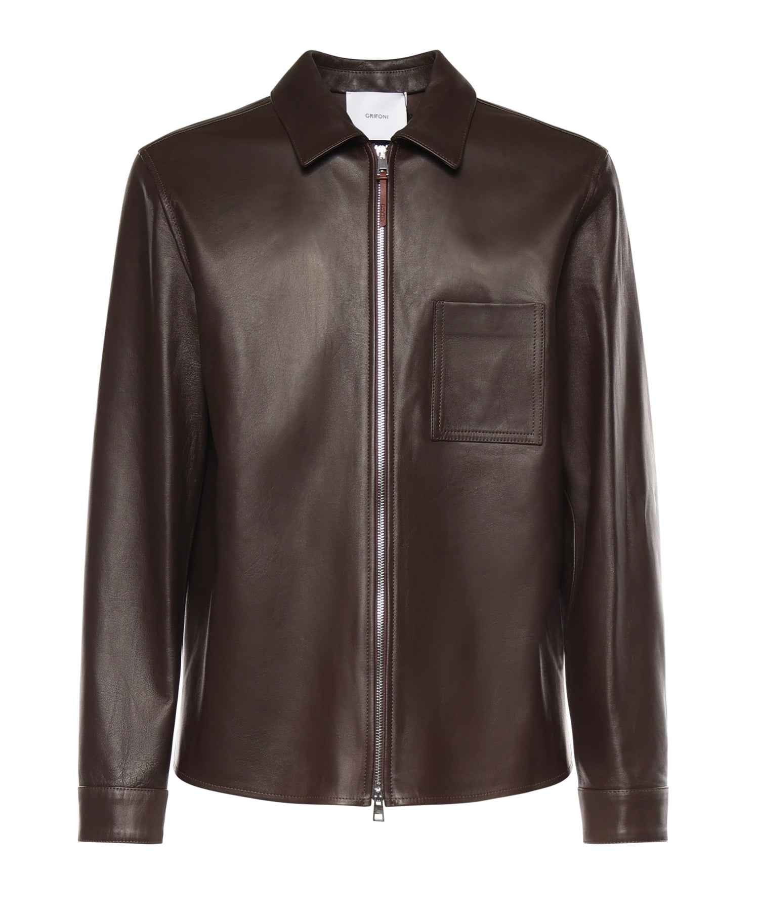Overshirt in pelle G6AB0068 65G GRIFONI 