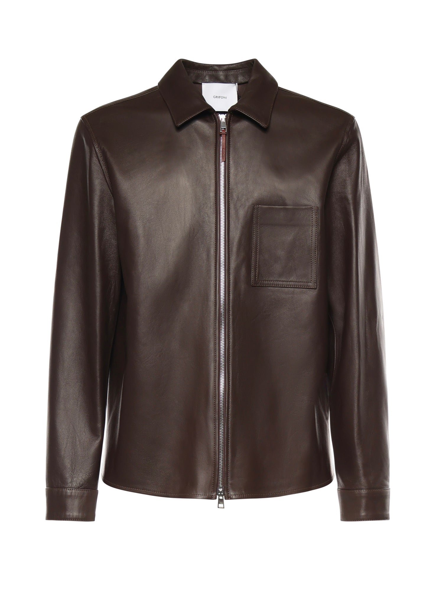 Overshirt in pelle G6AB0068 65G GRIFONI 