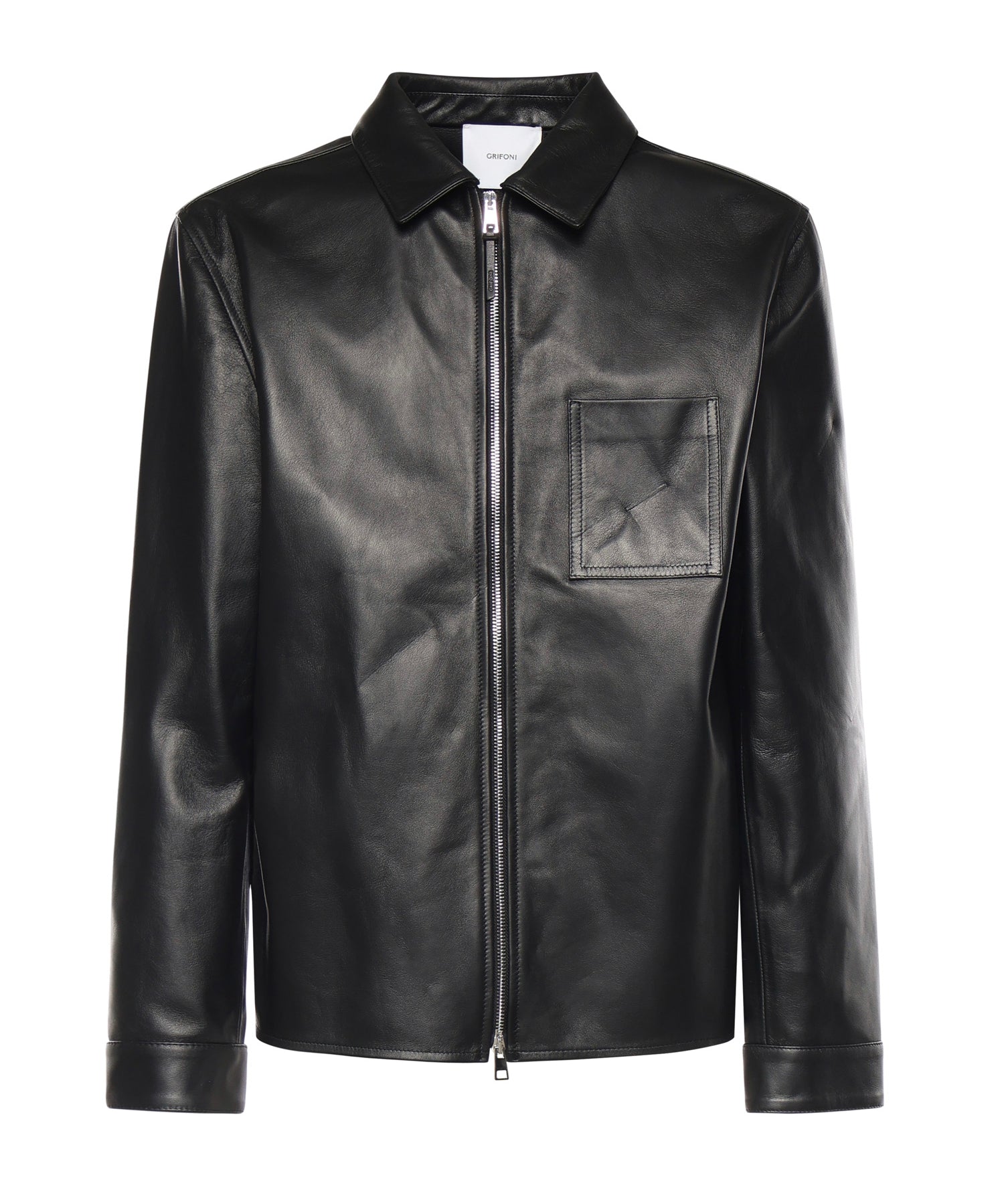 Overshirt in pelle G6AB0068 99 GRIFONI 