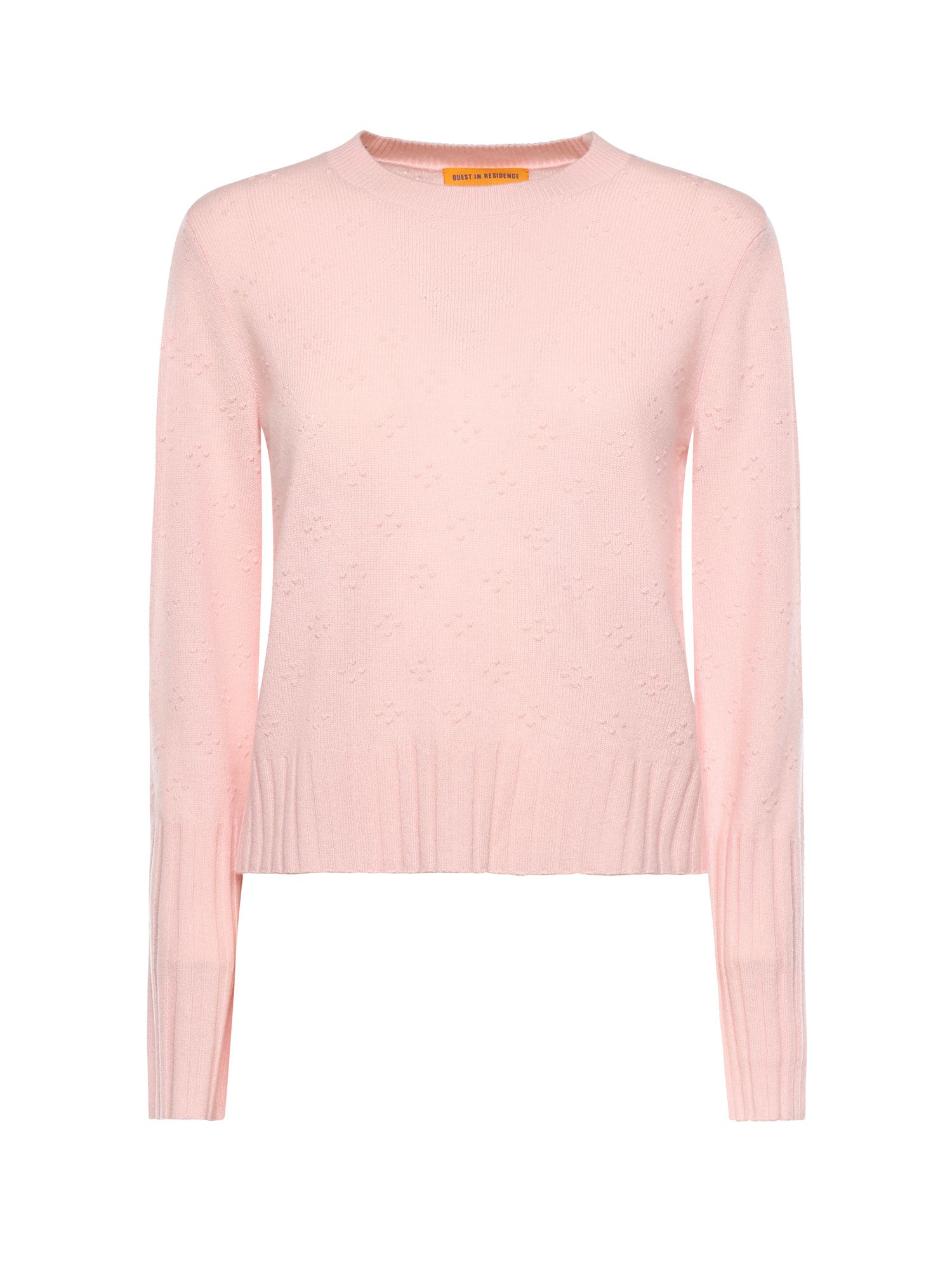 Maglione Compass Shrunken Crew in cashmere W40010PL POWDER PINK GUEST IN RESIDENCE 