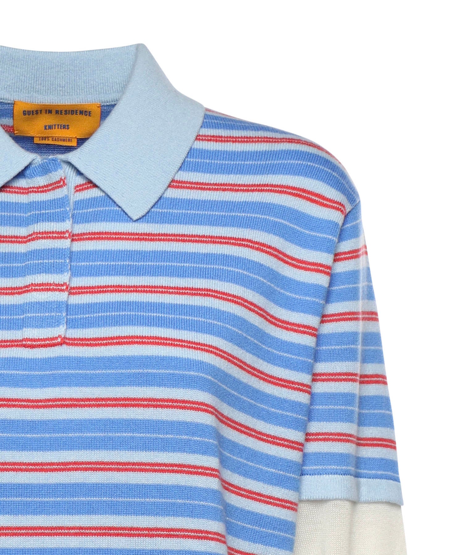 Polo Striped Rugby in cashmere W40710JL CLEAR SKY COMBO GUEST IN RESIDENCE 