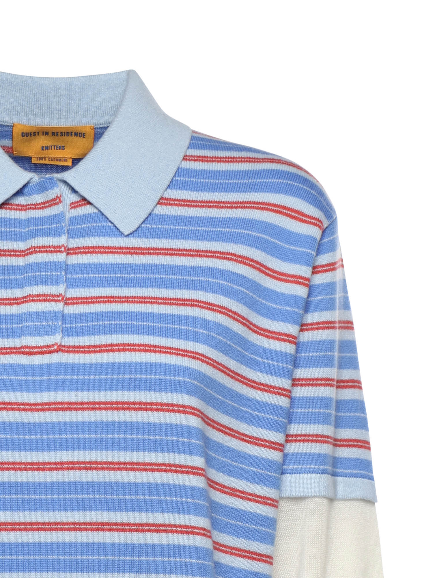 Polo Striped Rugby in cashmere W40710JL CLEAR SKY COMBO GUEST IN RESIDENCE 