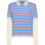 Polo Striped Rugby in cashmere W40710JL CLEAR SKY COMBO GUEST IN RESIDENCE 