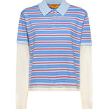 Polo Striped Rugby in cashmere W40710JL CLEAR SKY COMBO GUEST IN RESIDENCE 