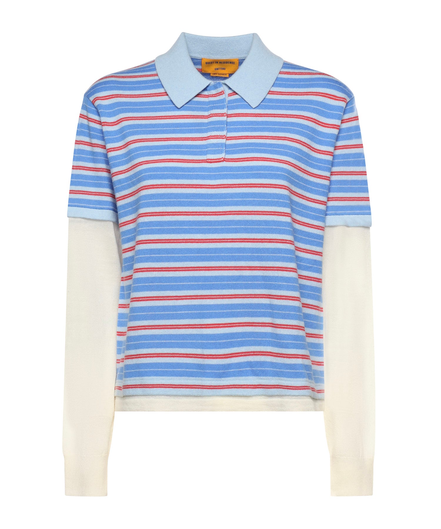 Polo Striped Rugby in cashmere W40710JL CLEAR SKY COMBO GUEST IN RESIDENCE 