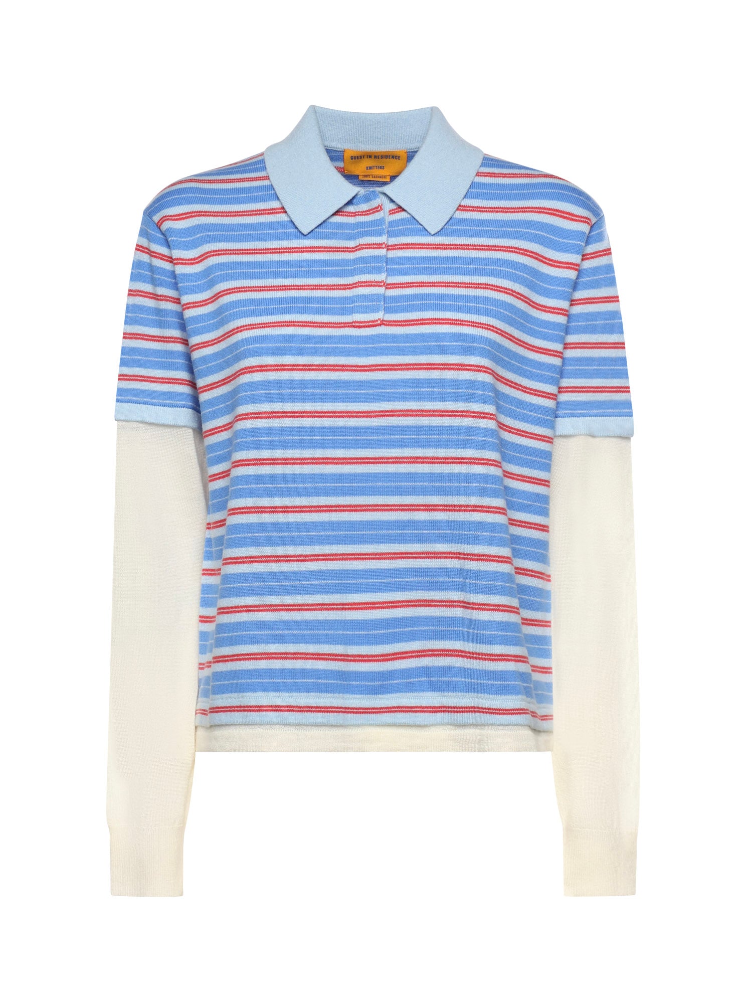 Polo Striped Rugby in cashmere W40710JL CLEAR SKY COMBO GUEST IN RESIDENCE 