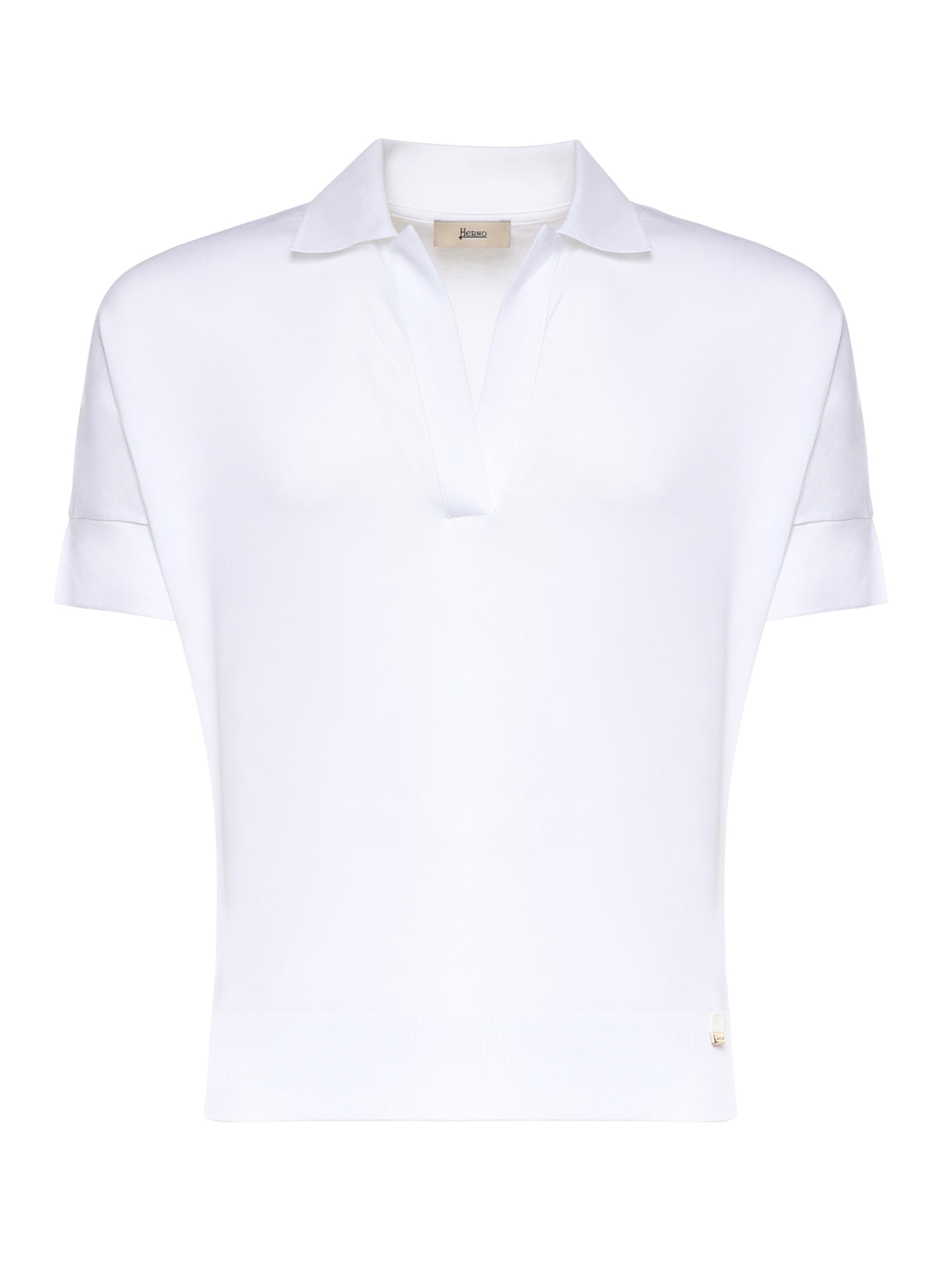 Polo in glam knit effect JPL00113D 520561000 HERNO 