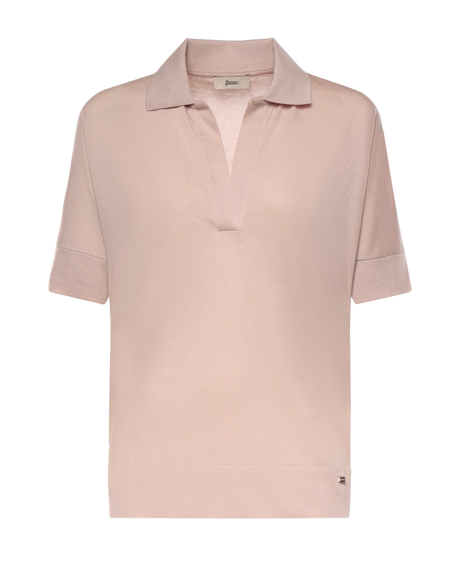 Polo in glam knit effect JPL00113D 520564035 HERNO 