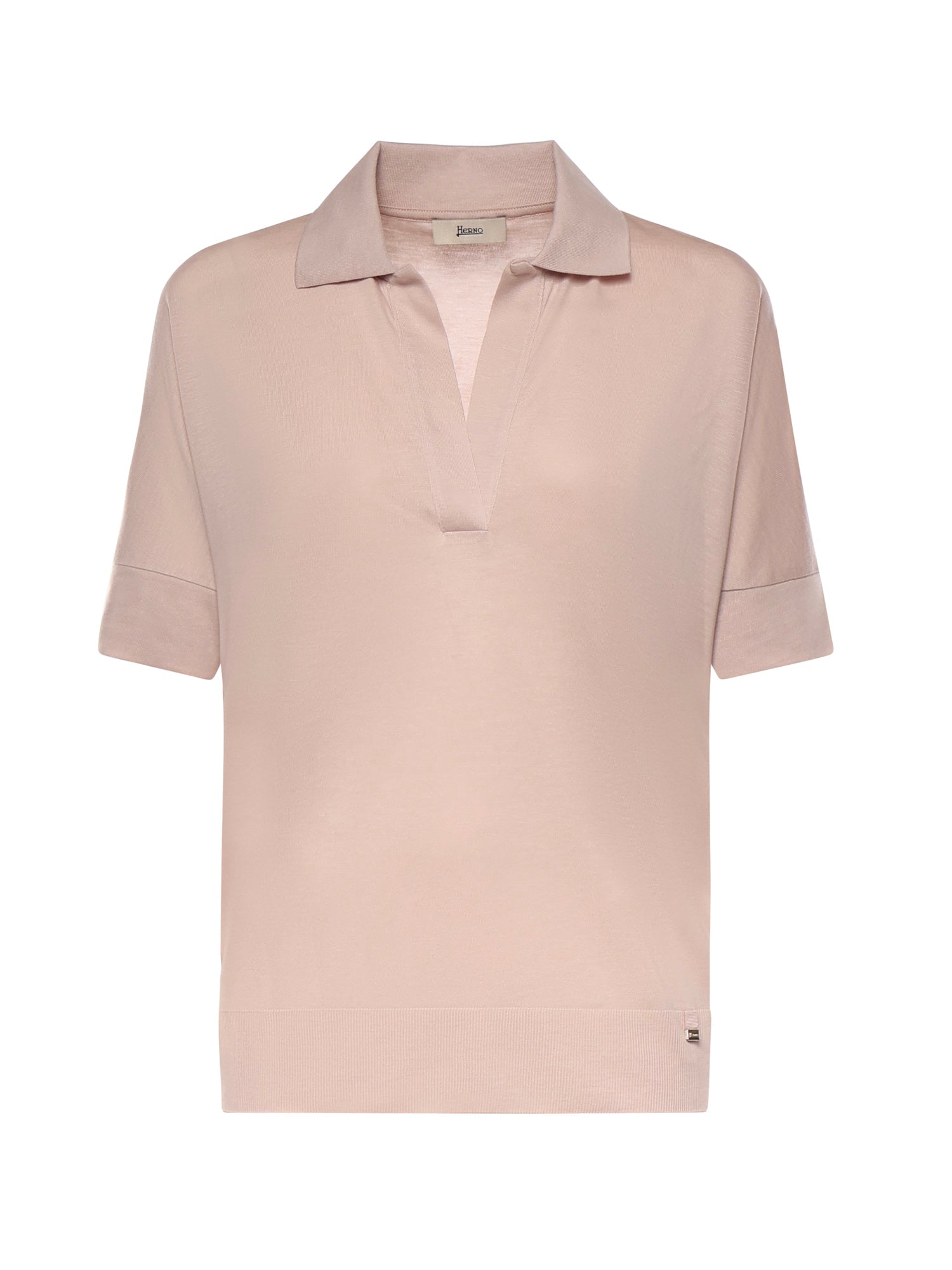 Polo in glam knit effect JPL00113D 520564035 HERNO 