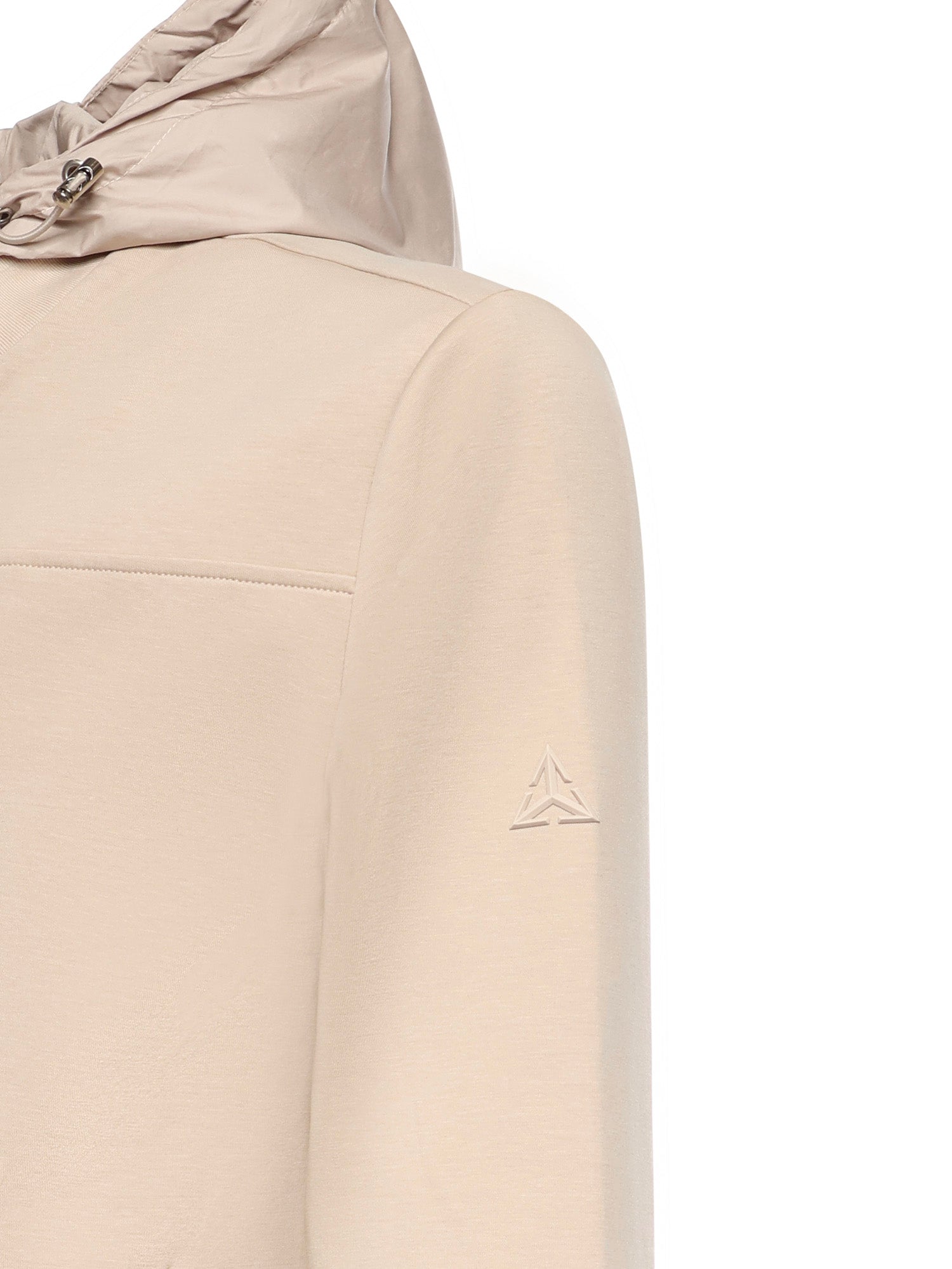Giubbotto in misto cotone con logo HE1420005 BEIGE HESKIMO 